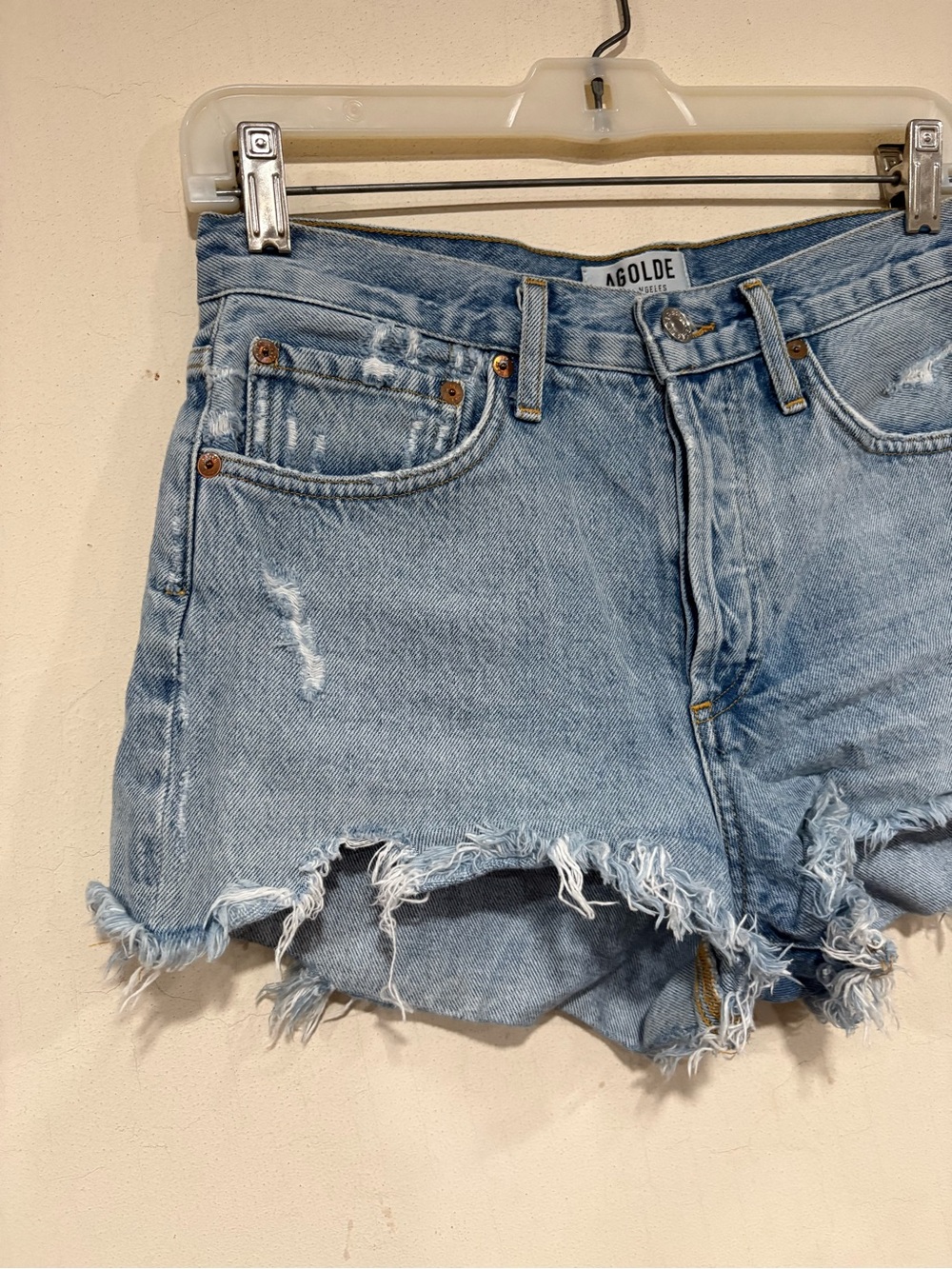 Agolde Parker Vintage Cut Off Short in Swap-meet sz 25 - Picture 6 of 13